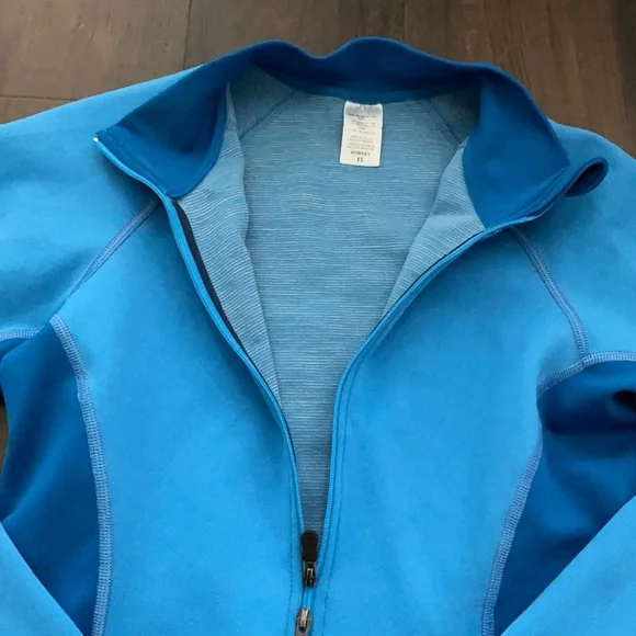 Patagonia 2-Way Zip Jacket Blue XS Wool Blend Outdoor Fitted - Picture 4 of 6